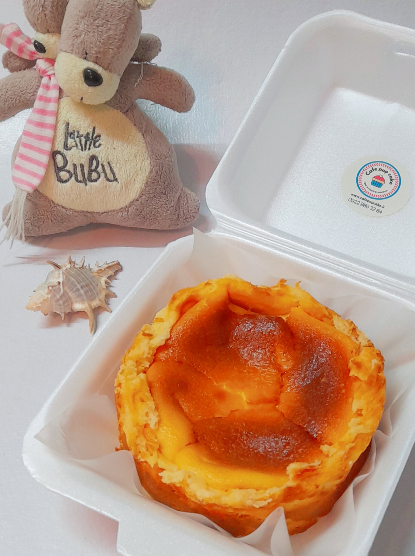 چیز کیک سن‌سباستین (اسپانیایی) نیم کیلویی